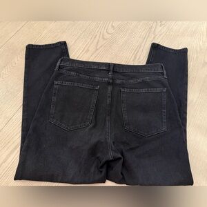 Banana Republic Premium Denim style high rise slim black jeans sz 31